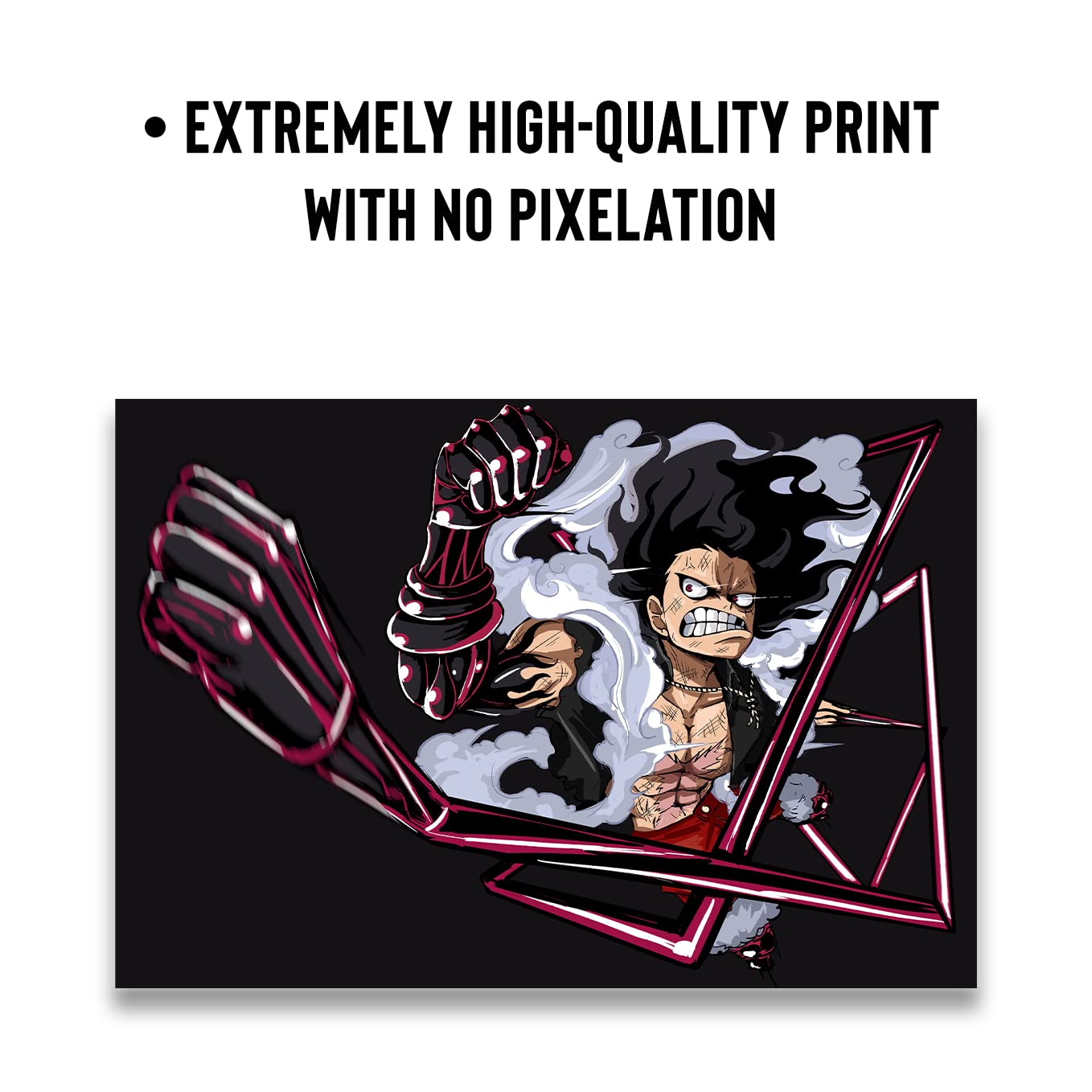 One piece posters | Monkey D Luffy | 19X13 inches | Pack of 6 posters | Luffy All 5 gears