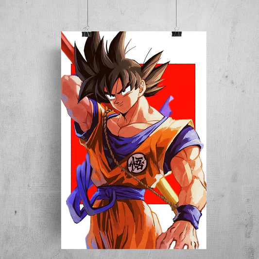 Animerch Goku 4.5x12 Anime Poster Collection – Ultra Premium Quality