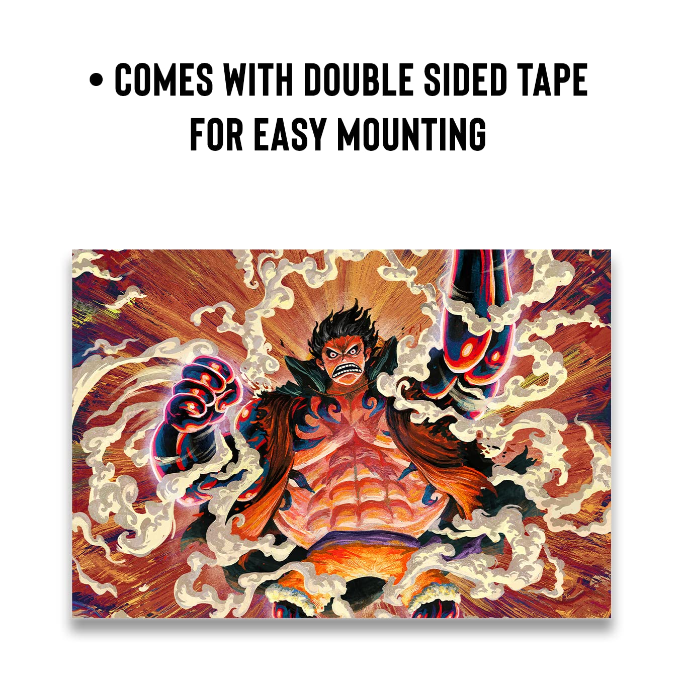 One piece posters | Monkey D Luffy | 19X13 inches | Pack of 6 posters | Luffy All 5 gears